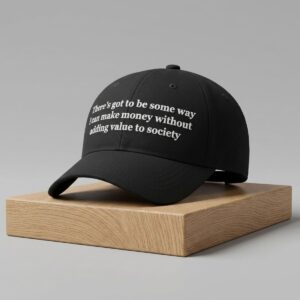 Theres Got To Be Some Way I Can Make Money Without Adding Value To Society Hat 2