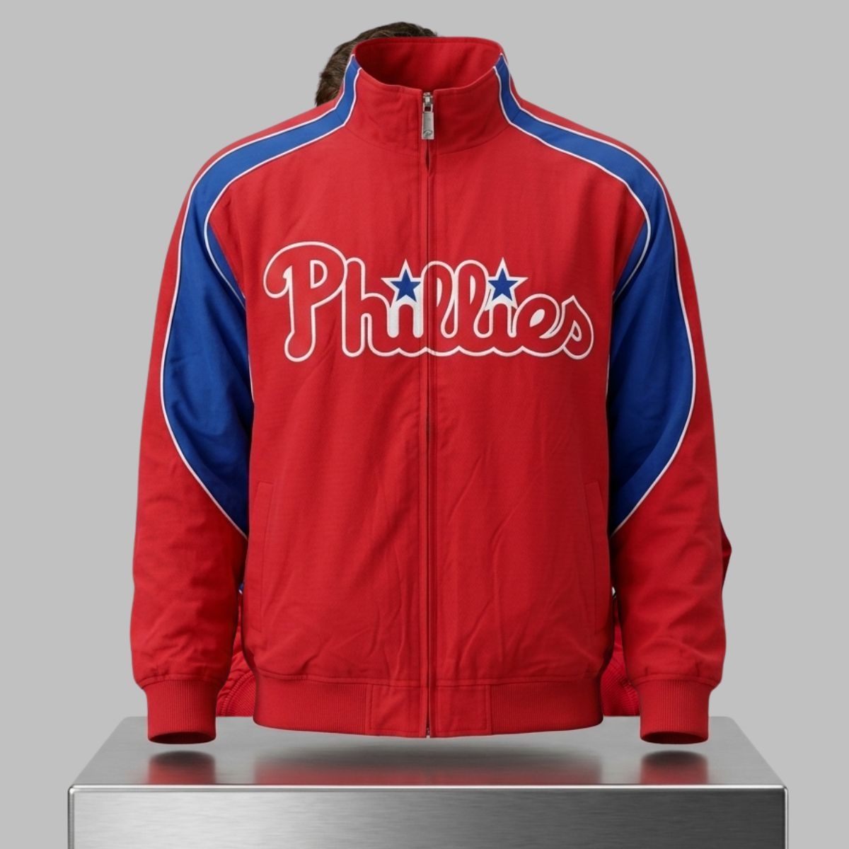 Philadelphia Phillies Red 2005 Cooperstown Jacket 1 Philadelphia Phillies Red 2005 Cooperstown Jacket 2