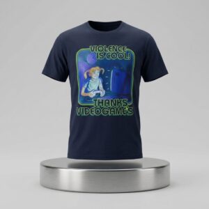 Violence Is Cool Thanks Video Games Shirt 2