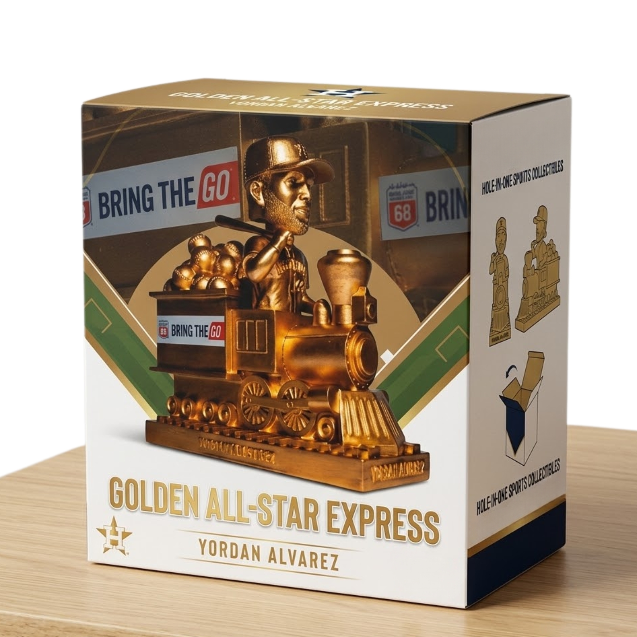 Houston Astros Yordan Alvarez Home Run Train 2026 Golden Bobblehead Giveaway 3 Houston Astros Yordan Alvarez Home Run Train 2026 Golden Bobblehead Giveaway