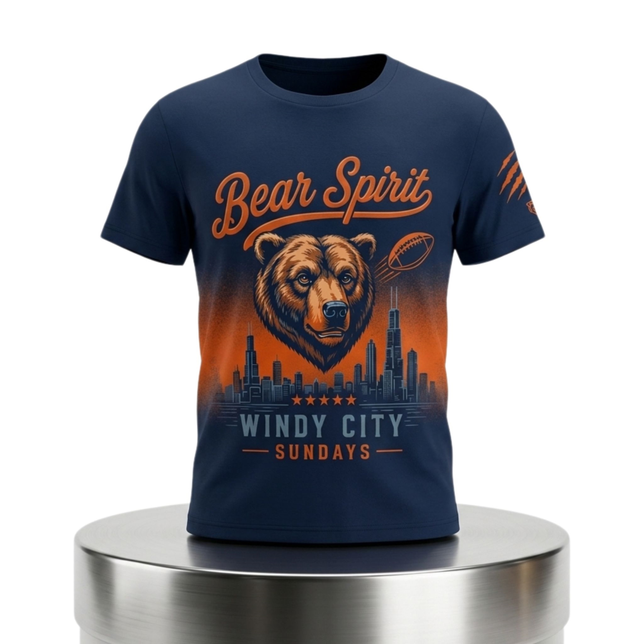 2026 Chicago Bears Bear Spirit Windy City Sunday Shirt 1 2026 Chicago Bears Bear Spirit Windy City Sunday Shirt 2