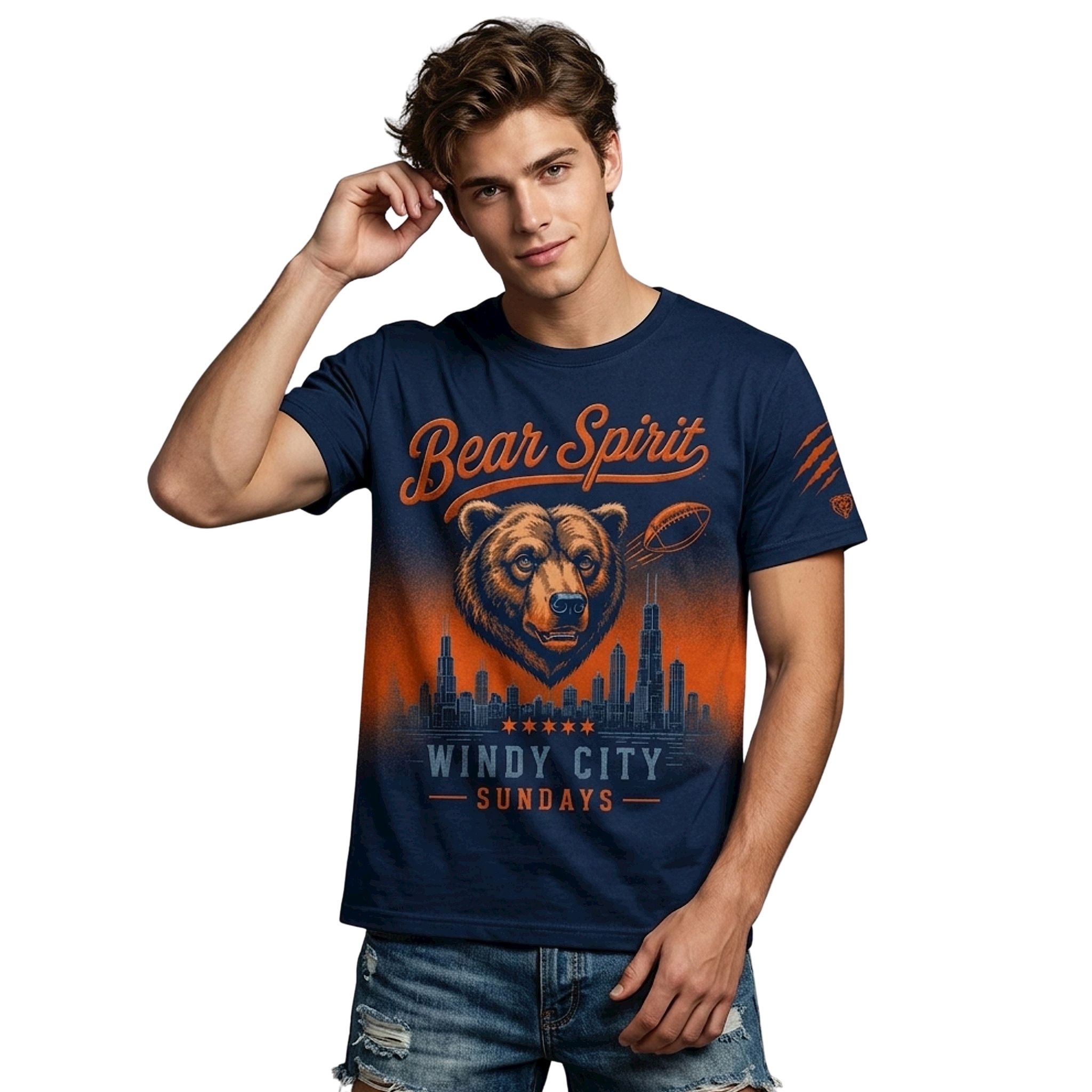 2026 Chicago Bears Bear Spirit Windy City Sunday Shirt 2026 Chicago Bears Bear Spirit Windy City Sunday Shirt