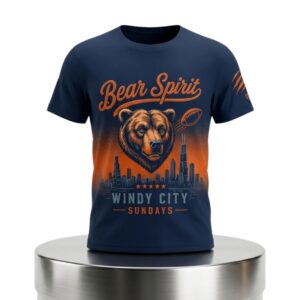 2026 Chicago Bears Bear Spirit Windy City Sunday Shirt 2