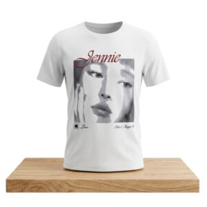 Jennie Black White Portrait Shirt 2