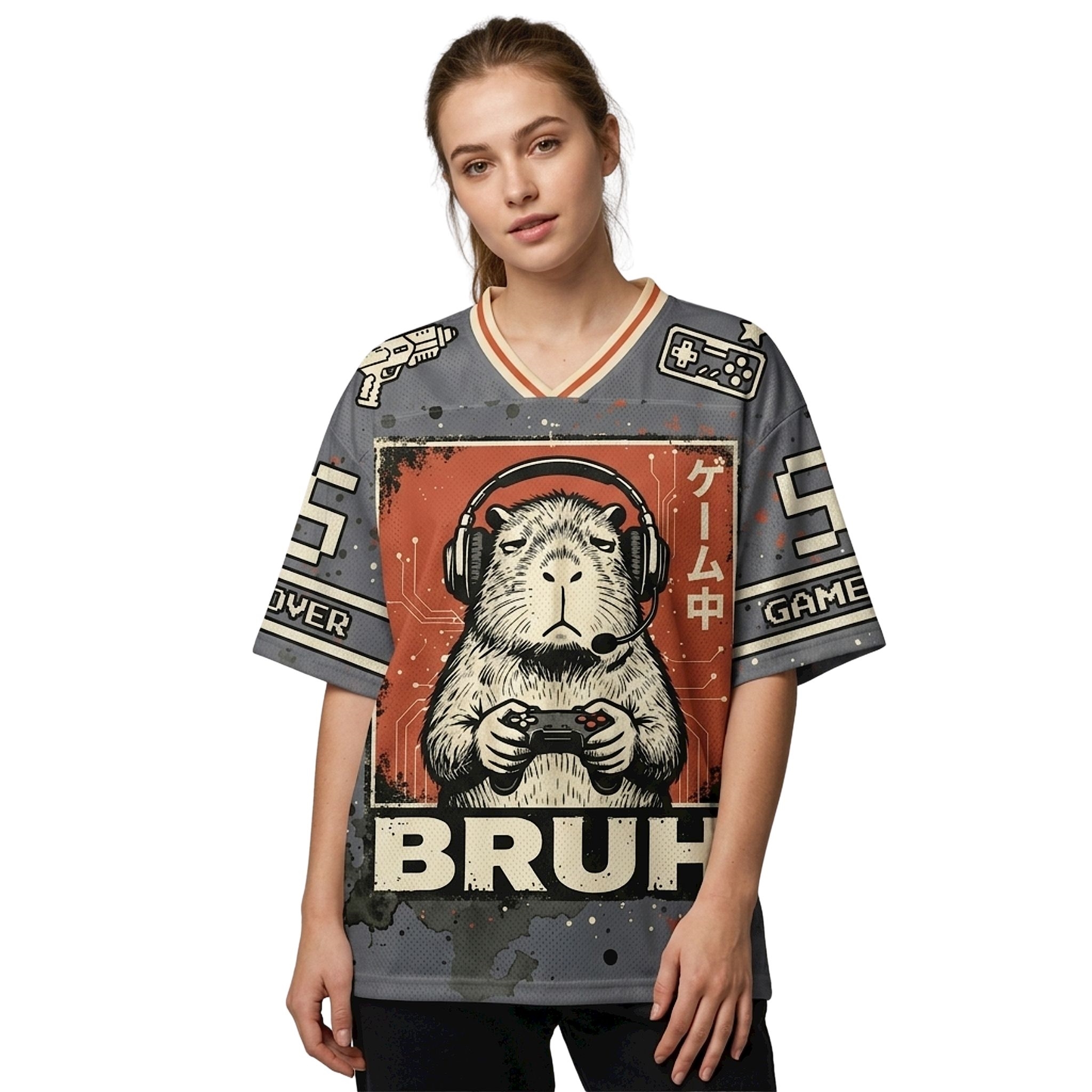 BRUH Press Over Capy Gamer Jersey BRUH Press Over Capy Gamer Jersey