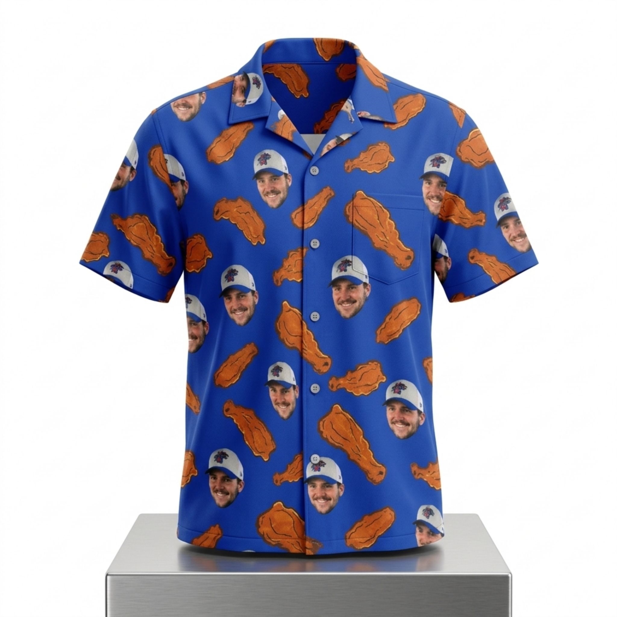 Buffalo Bills Josh Allen Head Chicken Wing 2026 Hawaiian Shirt 1 Buffalo Bills Josh Allen Head Chicken Wing 2026 Hawaiian Shirt 2