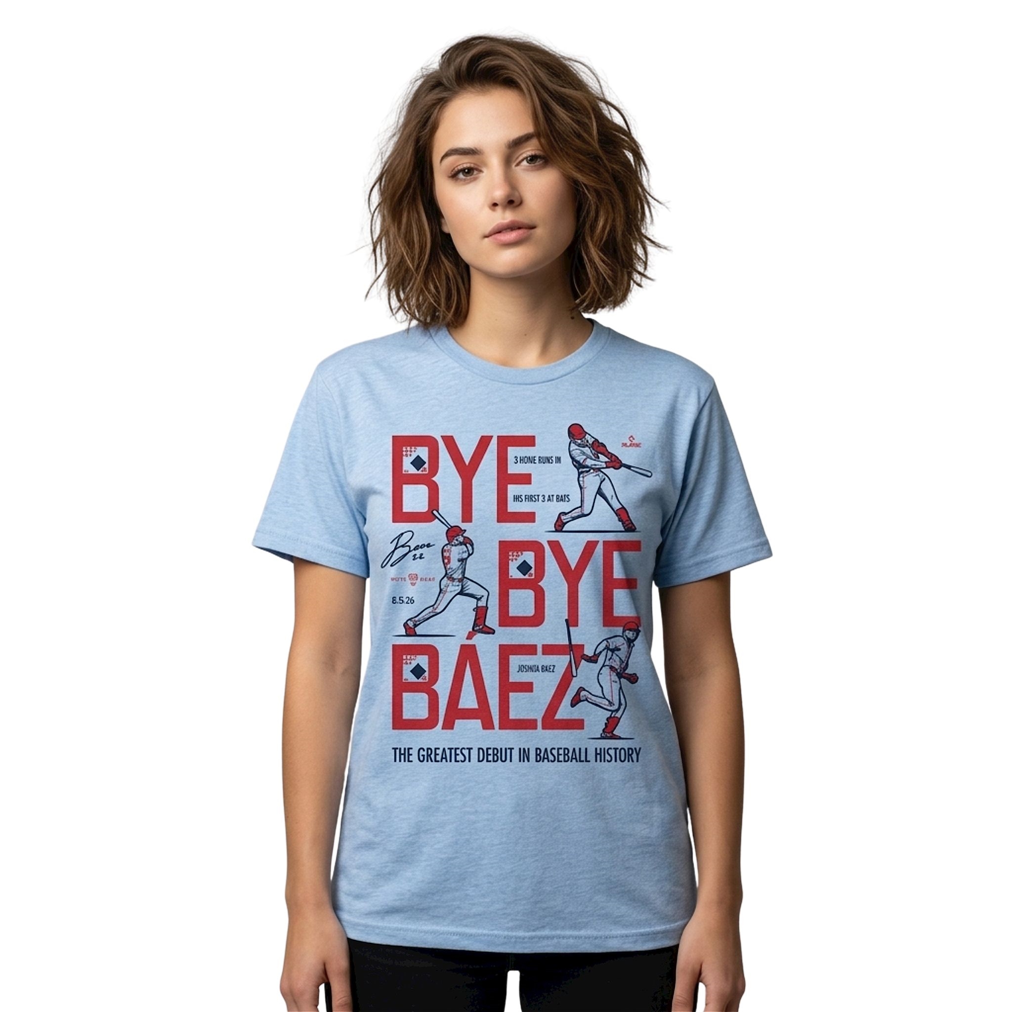 Bye Bye Baez The Greatest Debut In Baseball History Shirt Bye Bye Baez The Greatest Debut In Baseball History Shirt