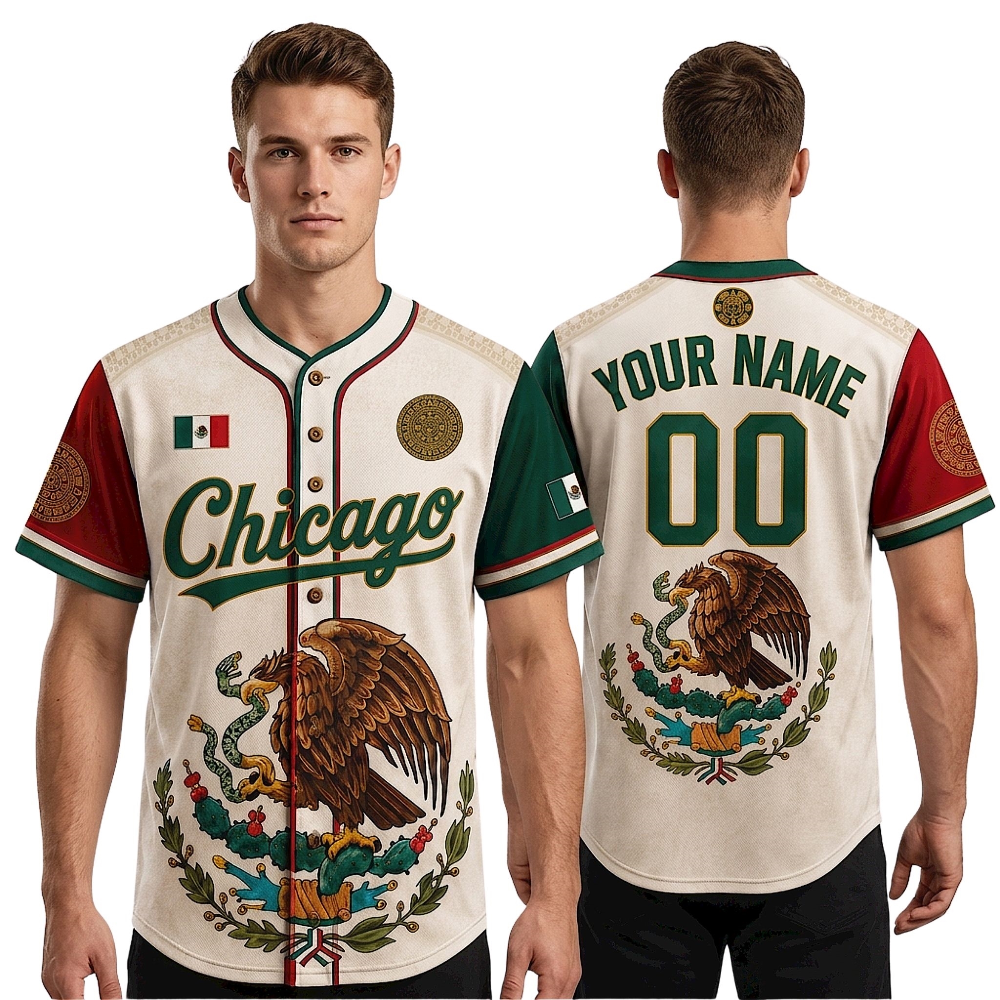Chicago Mexican Heritage 2026 Baseball Jersey Chicago Mexican Heritage 2026 Baseball Jersey