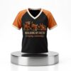 Cow Walking By Faith Tripping constantly V Neck Shirt 2