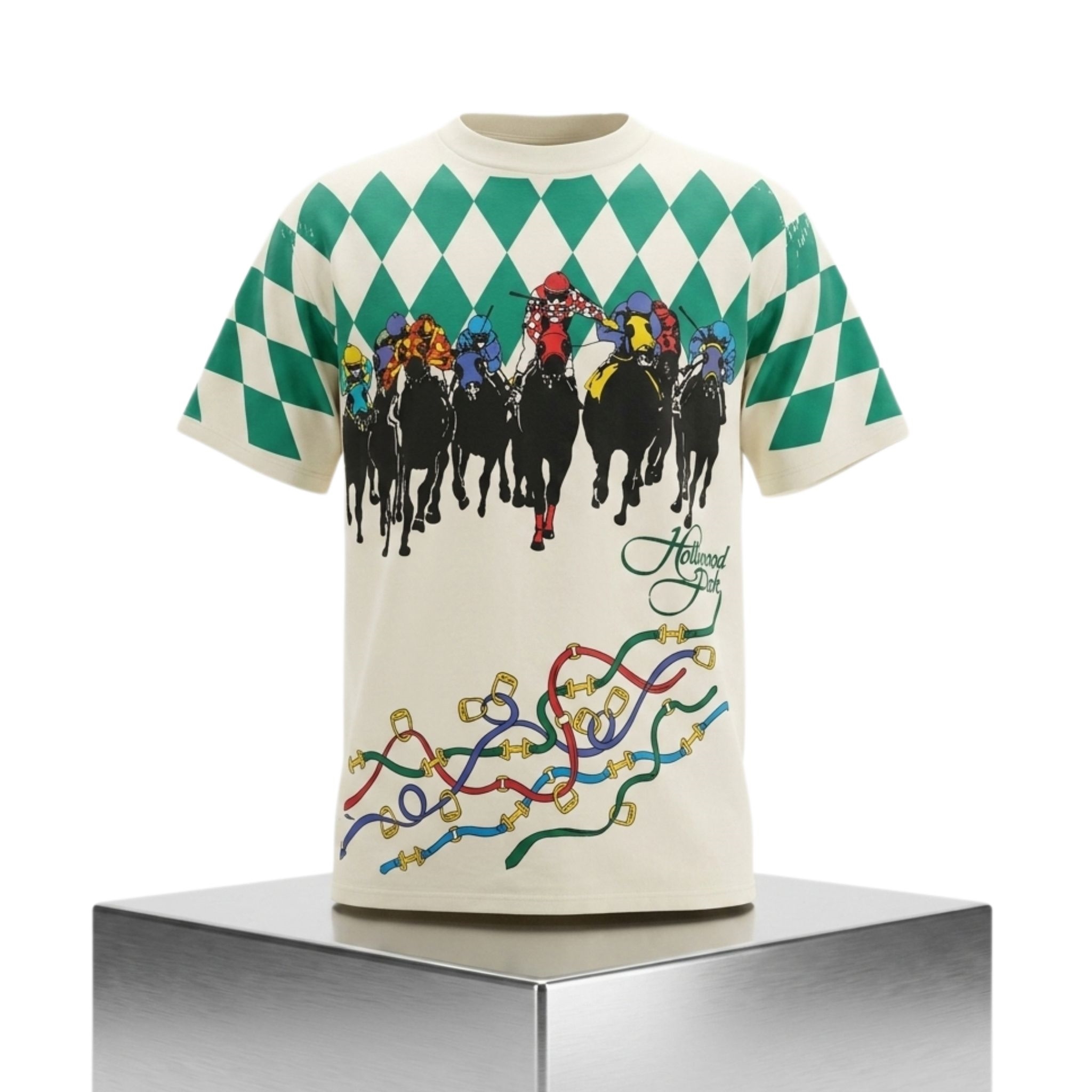 Dave Portnoy 80s Hollywood Park Casino Horse Racing Shirt 1 Dave Portnoy 80s Hollywood Park Casino Horse Racing Shirt 2