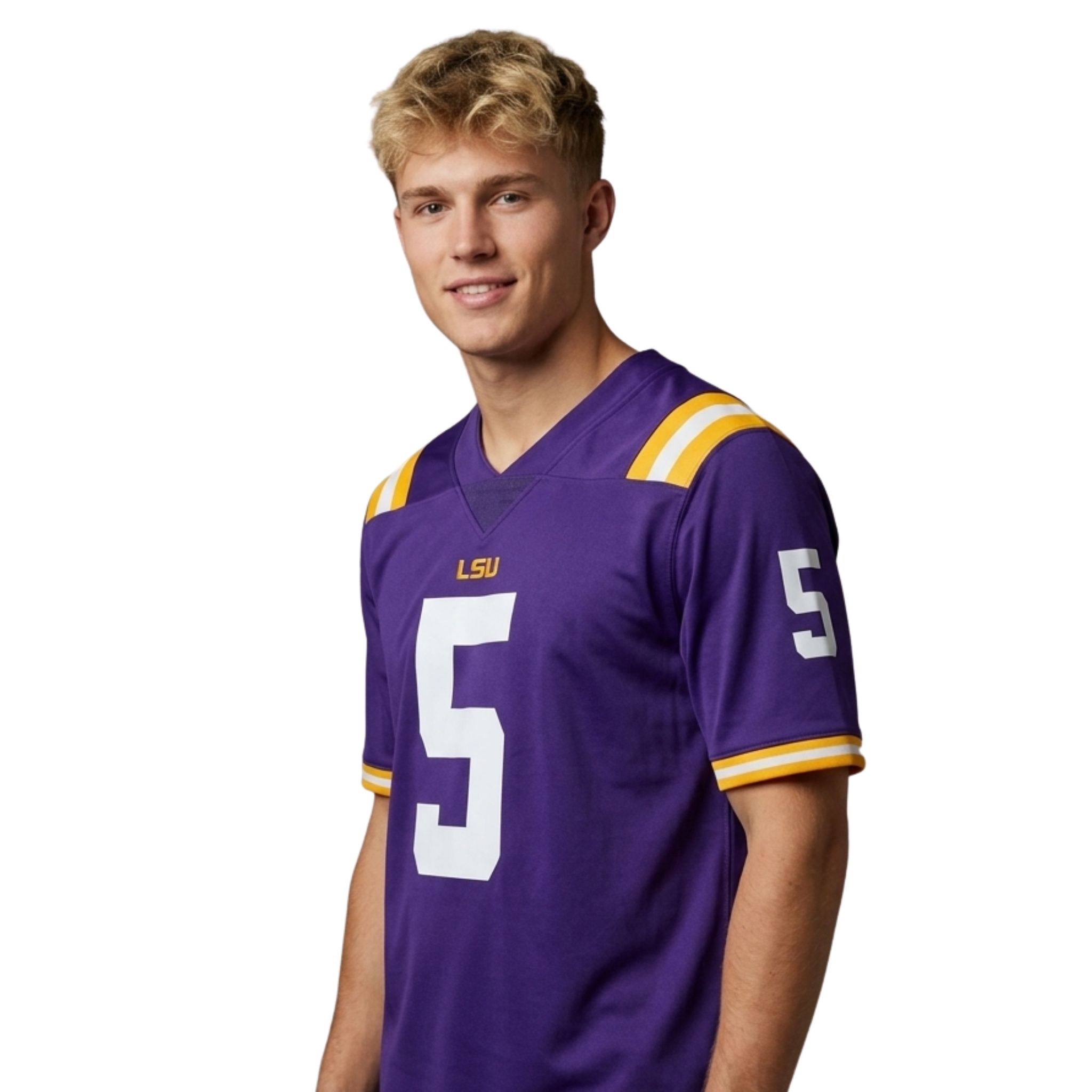 Jayden Daniels Purple LSU Tigers 2026 Jersey 2 Jayden Daniels Purple LSU Tigers 2026 Jersey 2