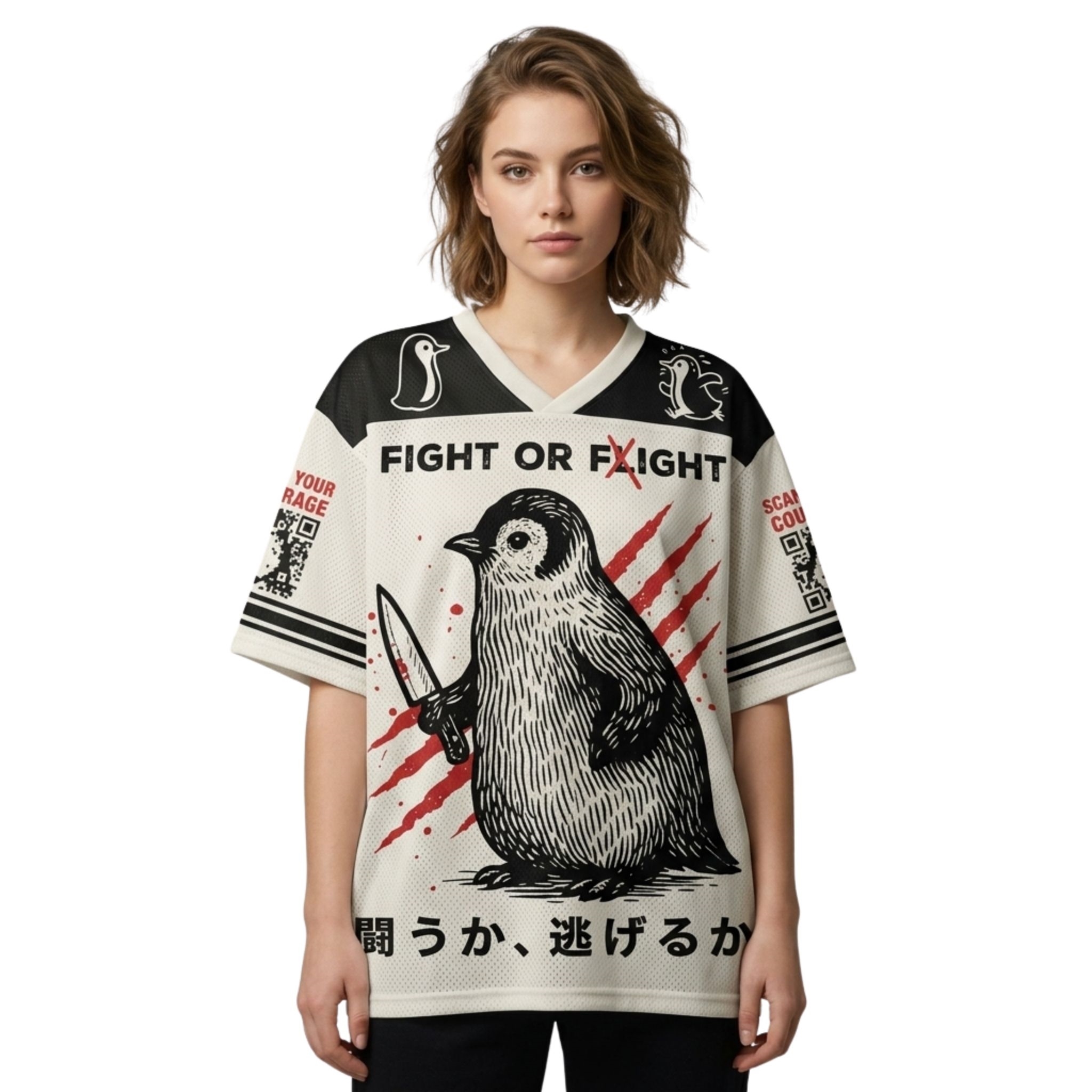 Fight Or Fight Penguin Jersey Fight Or Fight Penguin Jersey