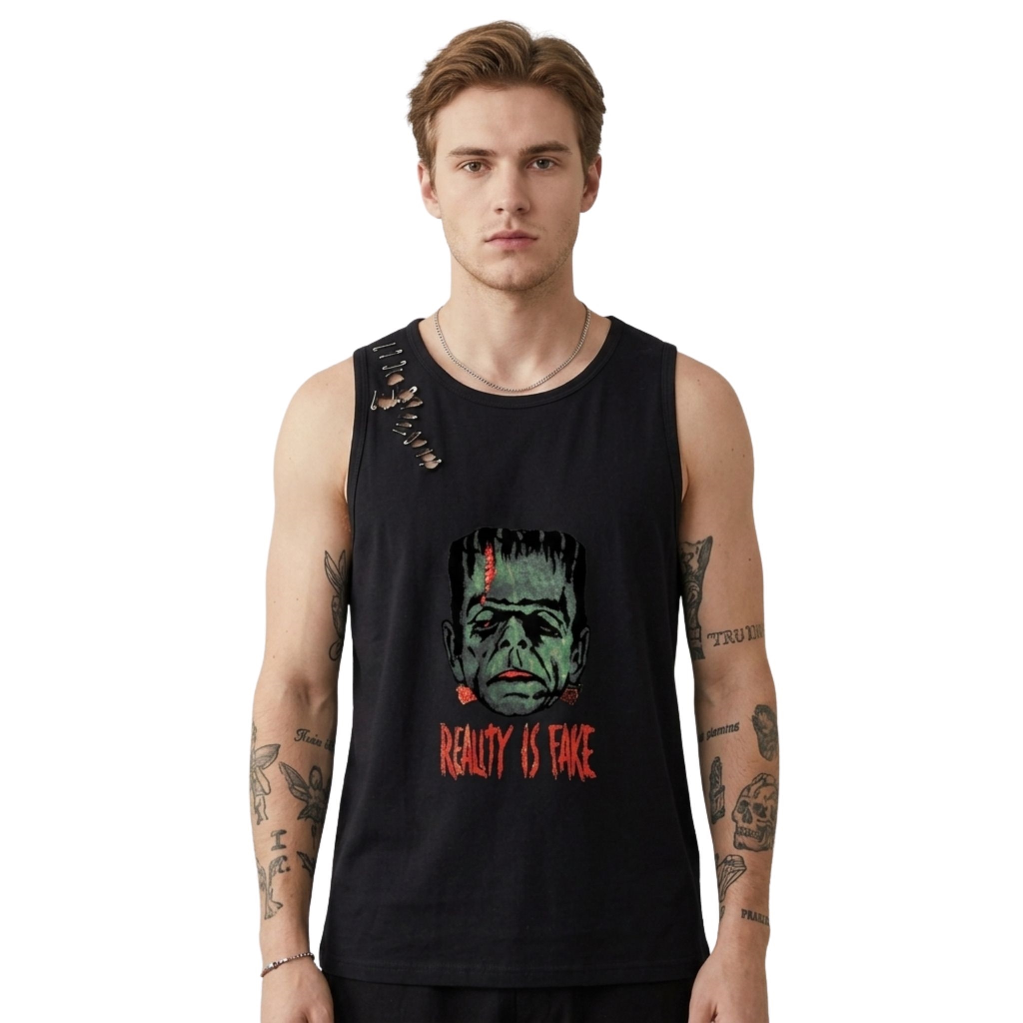 G Herbo Frankenstein Reality Is Fake Tank Top Shirt G Herbo Frankenstein Reality Is Fake Tank Top Shirt