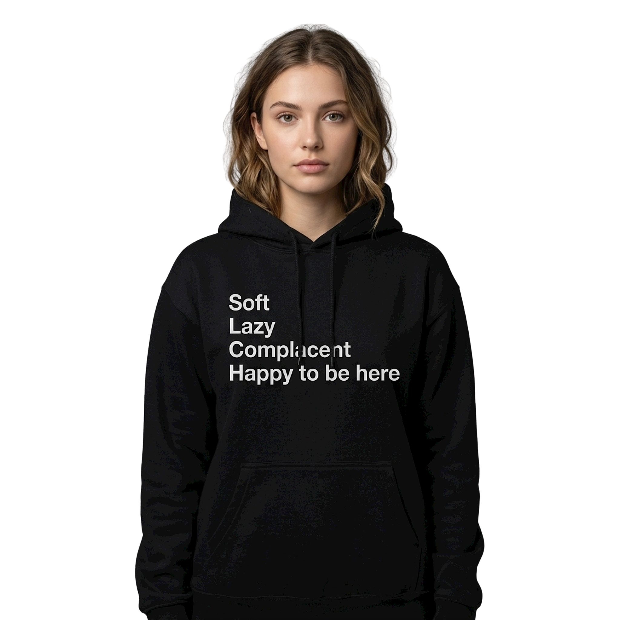 Grayson Waller Soft Lazy Complacent Happy To Be There Hoodie Grayson Waller Soft Lazy Complacent Happy To Be There Hoodie