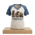 Horse Walking By Faith Tripping Constantly Shirt