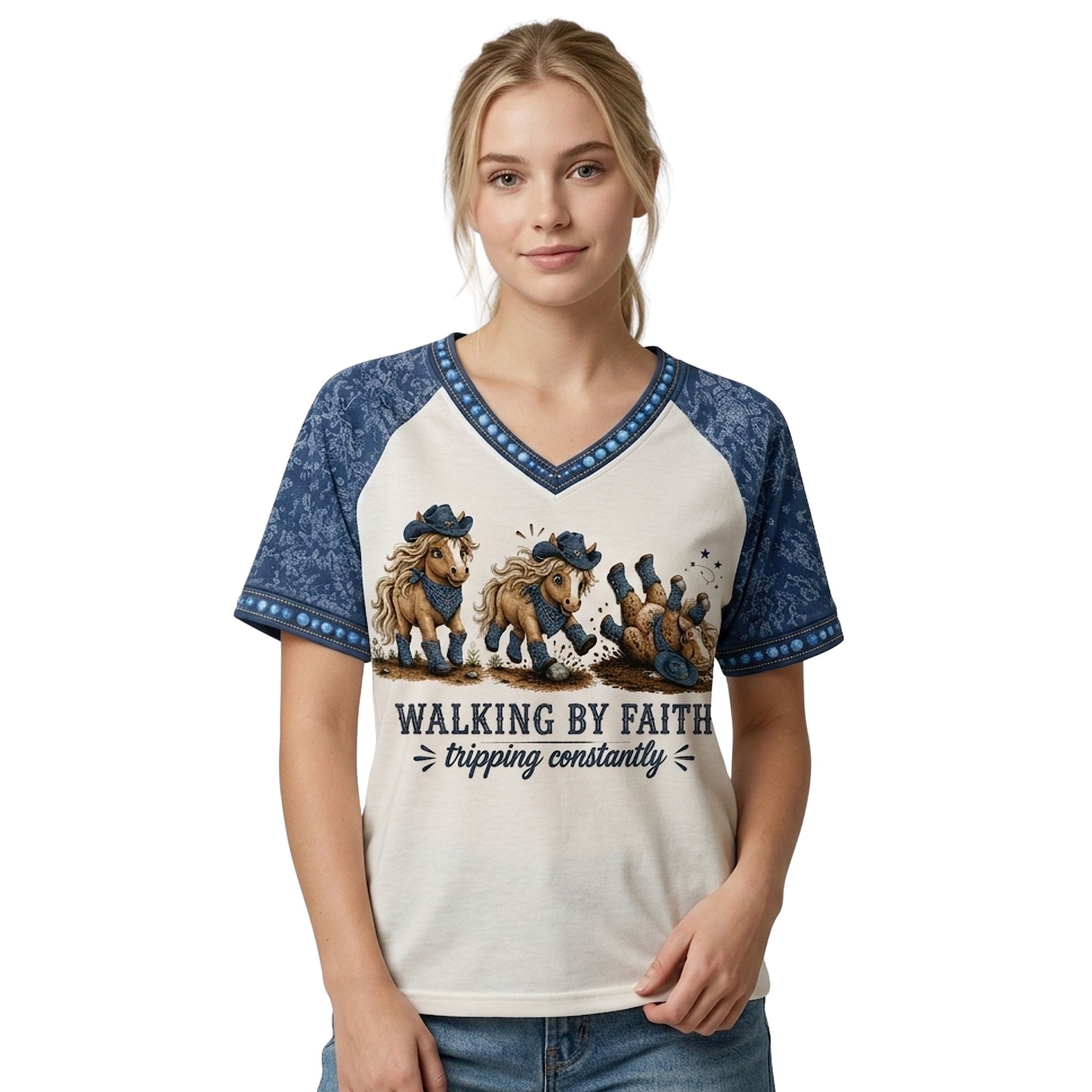 Horse Walking By Faith Tripping Constantly Shirt Horse Walking By Faith Tripping Constantly Shirt