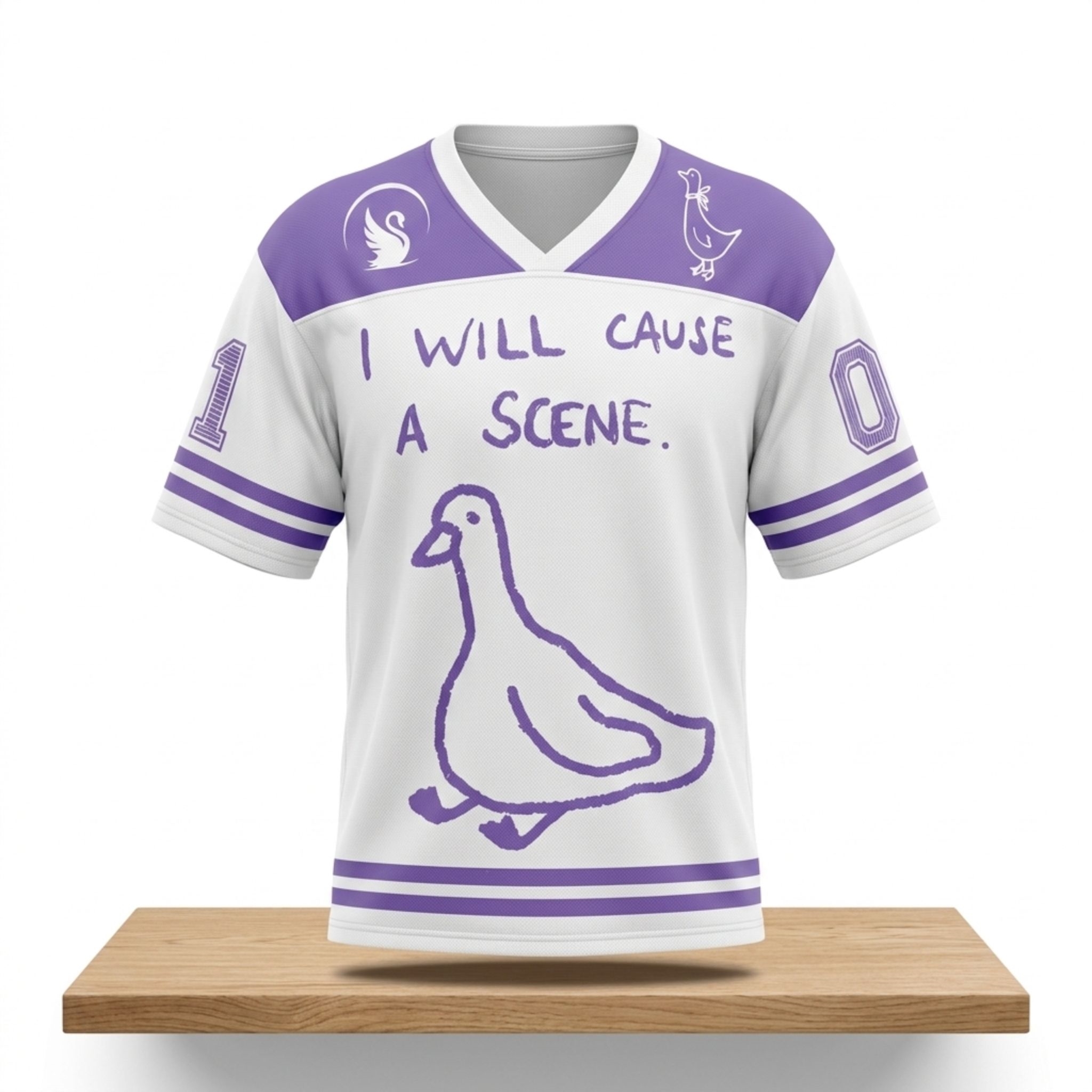 I Will Cause A Scene Duck Jersey 1 I Will Cause A Scene Duck Jersey 2