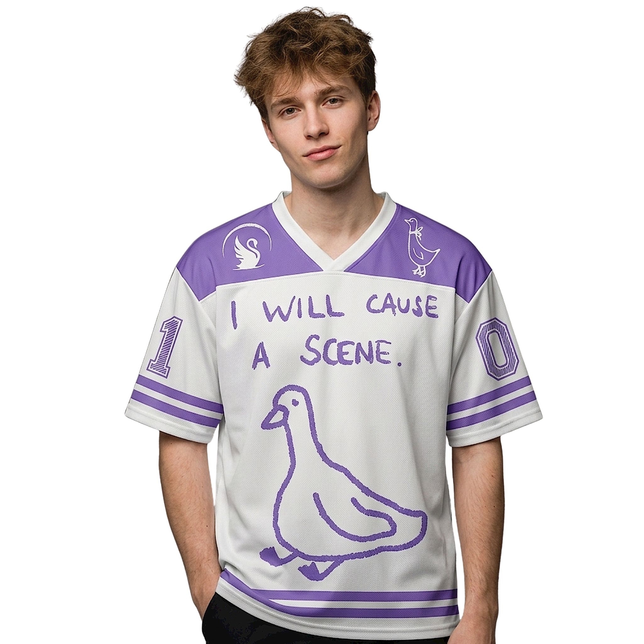 I Will Cause A Scene Duck Jersey I Will Cause A Scene Duck Jersey