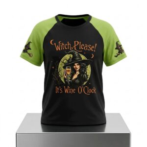 Witch Please! Its Wine OClock 2026 Halloween Shirt 2