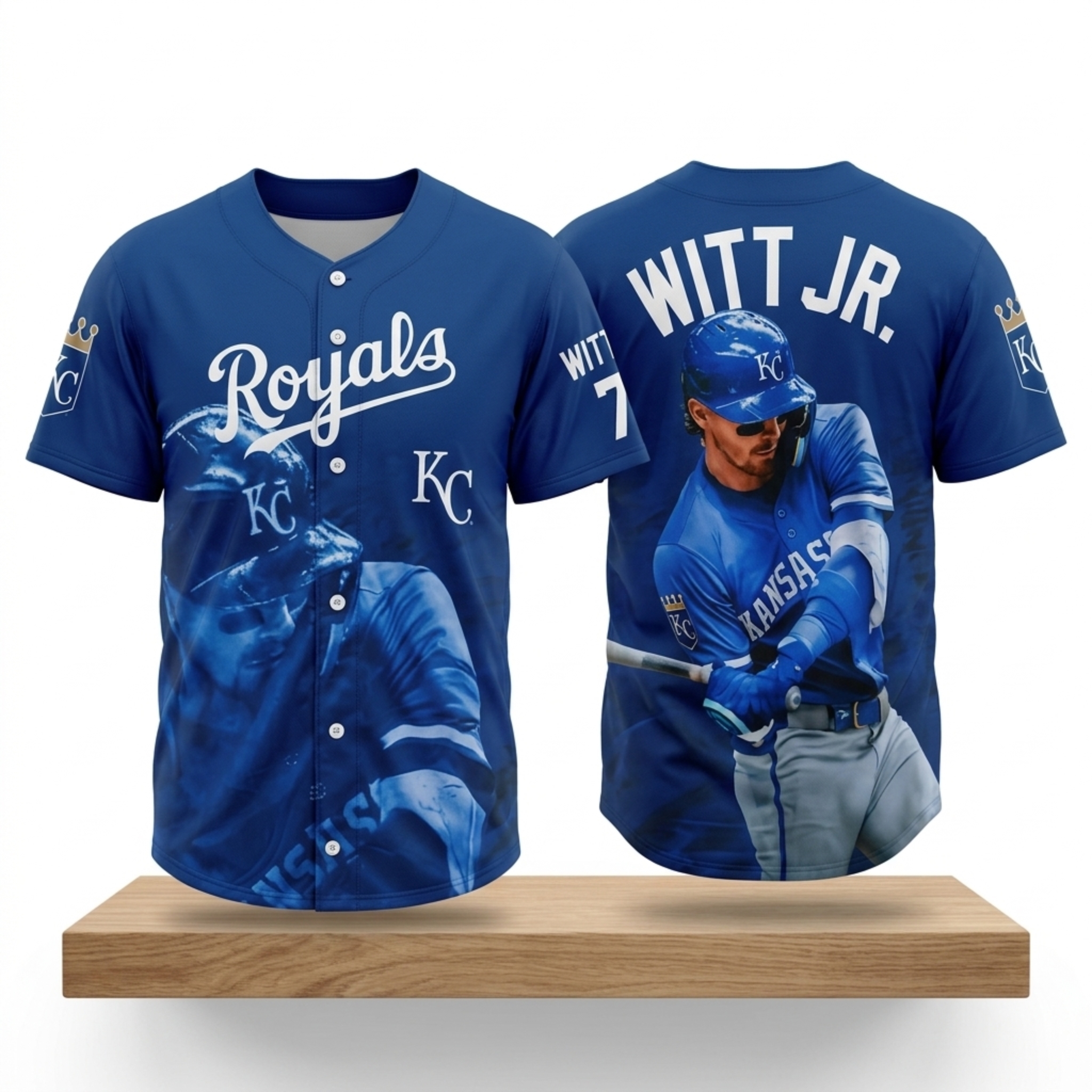 KC Royals Bobby Witt Jr 2026 Jersey 1 KC Royals Bobby Witt Jr 2026 Jersey 2