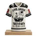 Live Laugh Toaster Bath Skeleton Jersey
