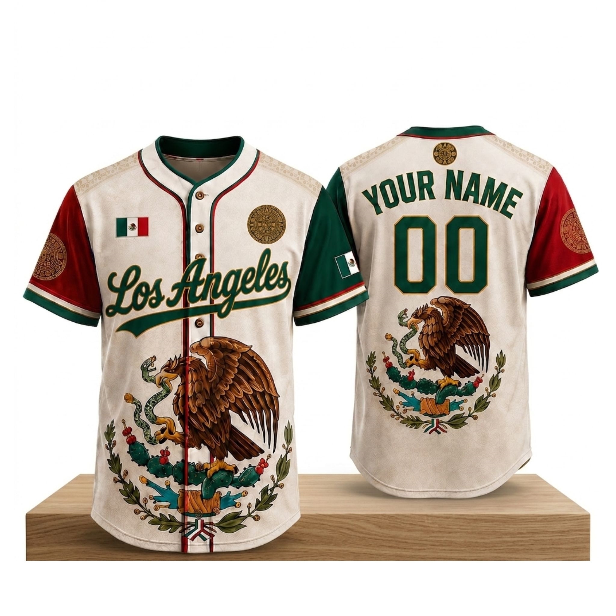 Los Angeles Mexican Heritage 2026 Baseball Jersey 1 Los Angeles Mexican Heritage 2026 Baseball Jersey 2