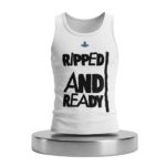 Machine Gun Kelly Vivienne Westwood White Ripped And Ready Tank Top Shirt