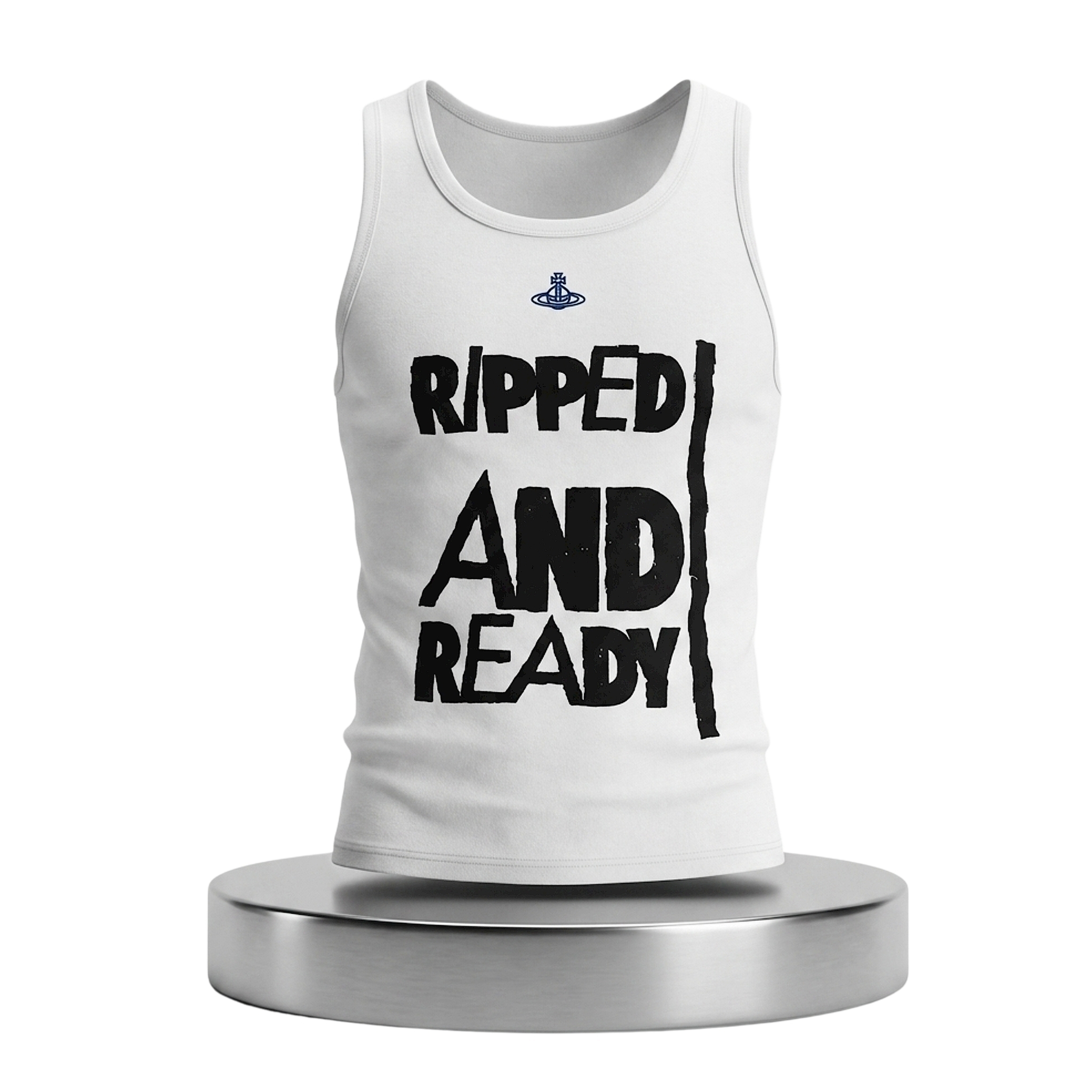 Machine Gun Kelly Vivienne Westwood White Ripped And Ready Tank Top Shirt 1 Machine Gun Kelly Vivienne Westwood White Ripped And Ready Tank Top Shirt 2