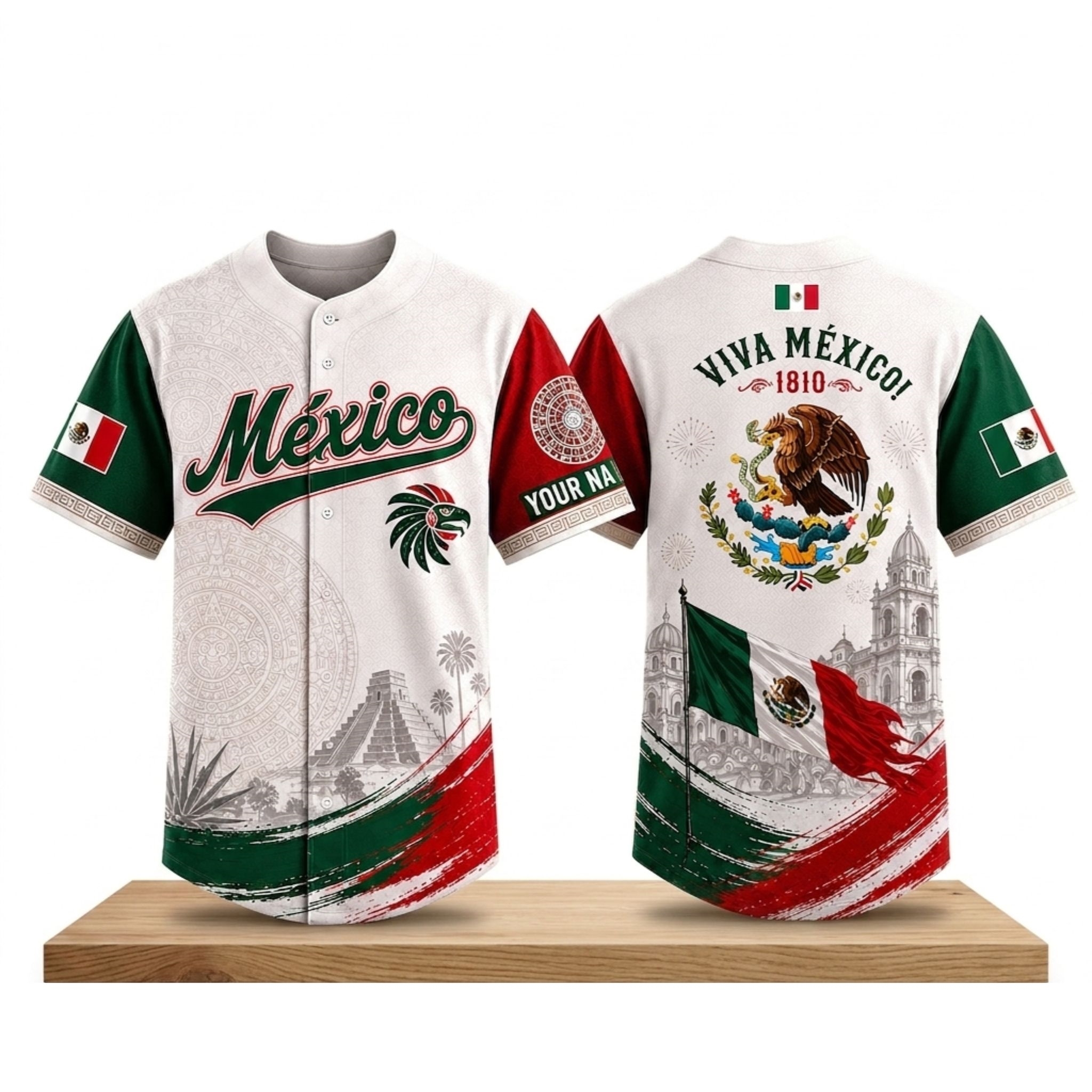 Mexico Independence Day 2026 Baseball Jersey 1 Mexico Independence Day 2026 Baseball Jersey 2