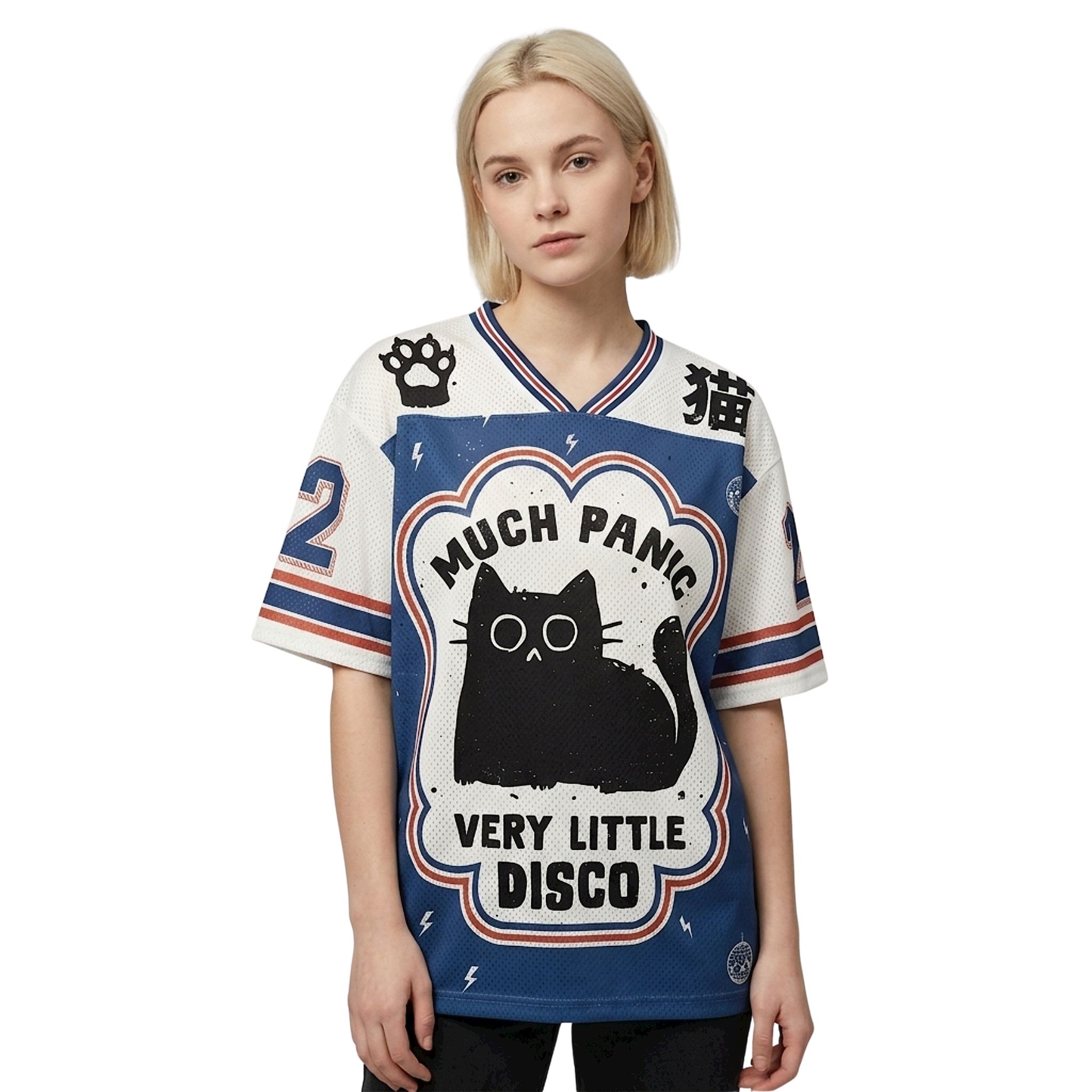 Much Panic Very Little Disco Cat Jersey Much Panic Very Little Disco Cat Jersey