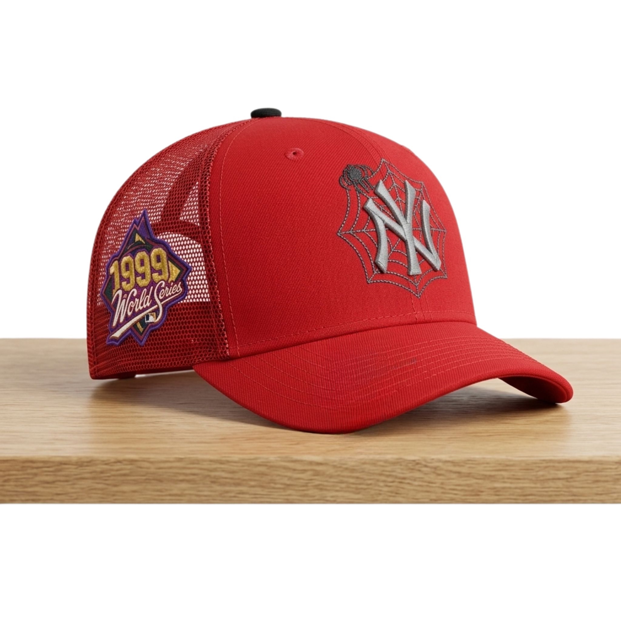 NY Yankees Spider Man Spiderweb 1999 Hat 1 New York Yankees Spider Man Spiderweb 1999 Hat 2