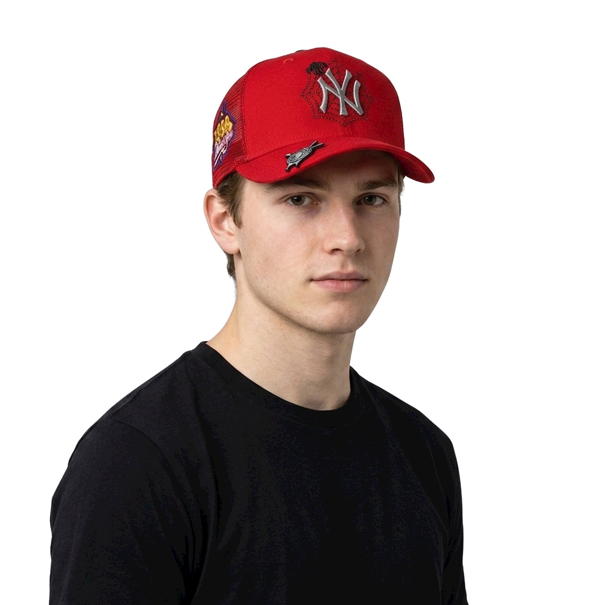 NY Yankees Spider Man Spiderweb 1999 Hat 2 New York Yankees Spider Man Spiderweb 1999 Hat