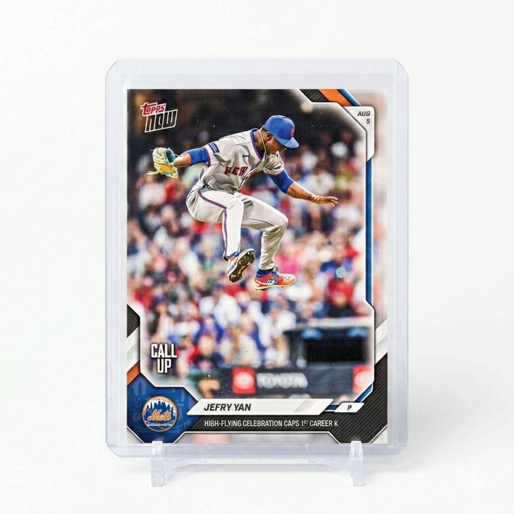 Ny Mets Jefry Yan High flying Celebration Caps 1st Career K Trading Card Ny Mets Jefry Yan High flying Celebration Caps 1st Career K Trading Card