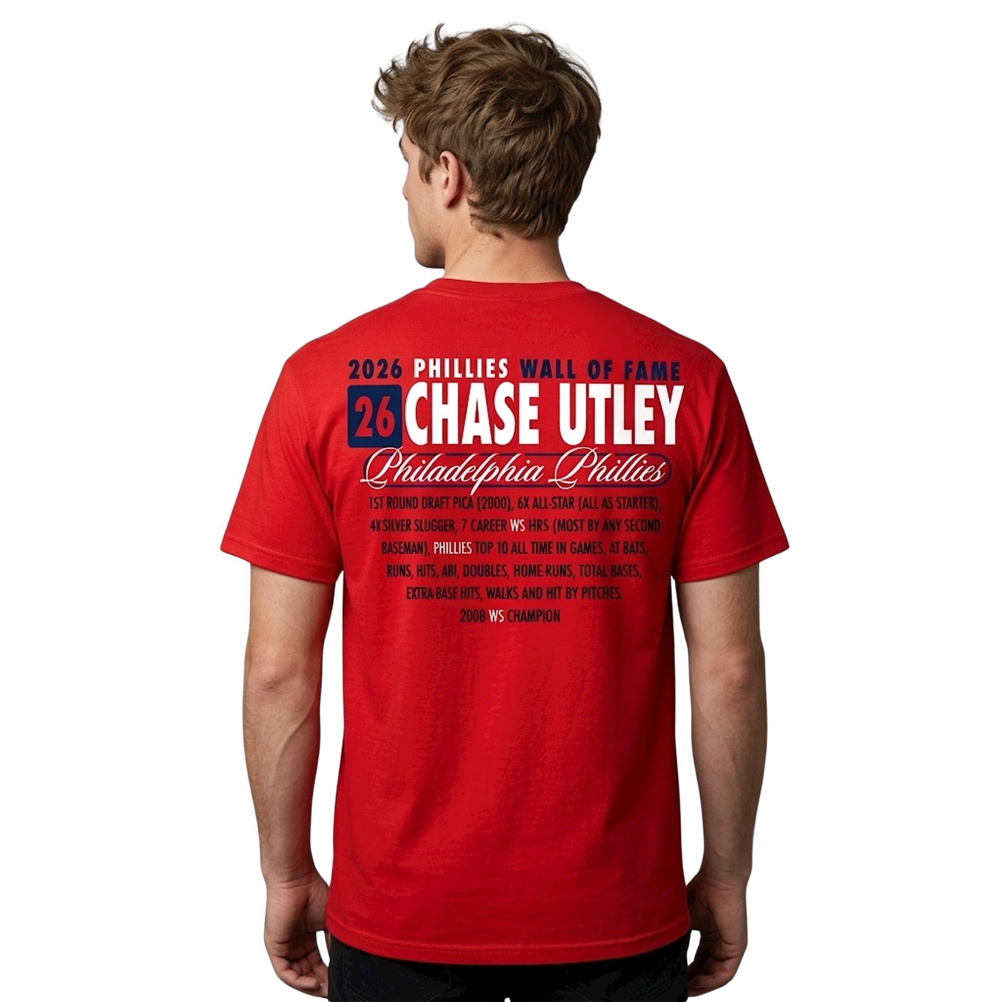 Phillies Wall of Fame Chase Utley 2026 Shirt Phillies Wall of Fame Chase Utley 2026 Shirt