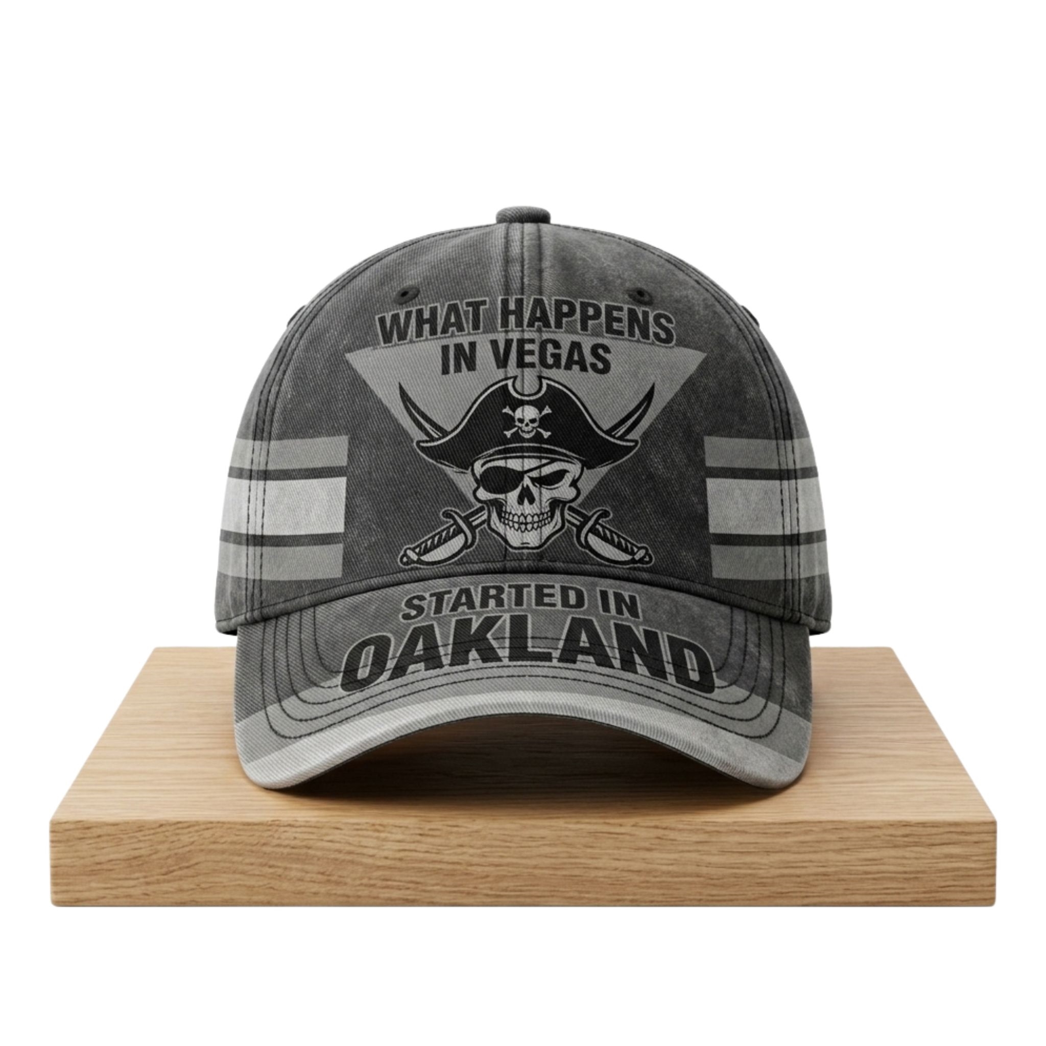 Raiders What Happens In Vegas Started In Oakland 2026 Hat 1 Raiders What Happens In Vegas Started In Oakland 2026 Hat