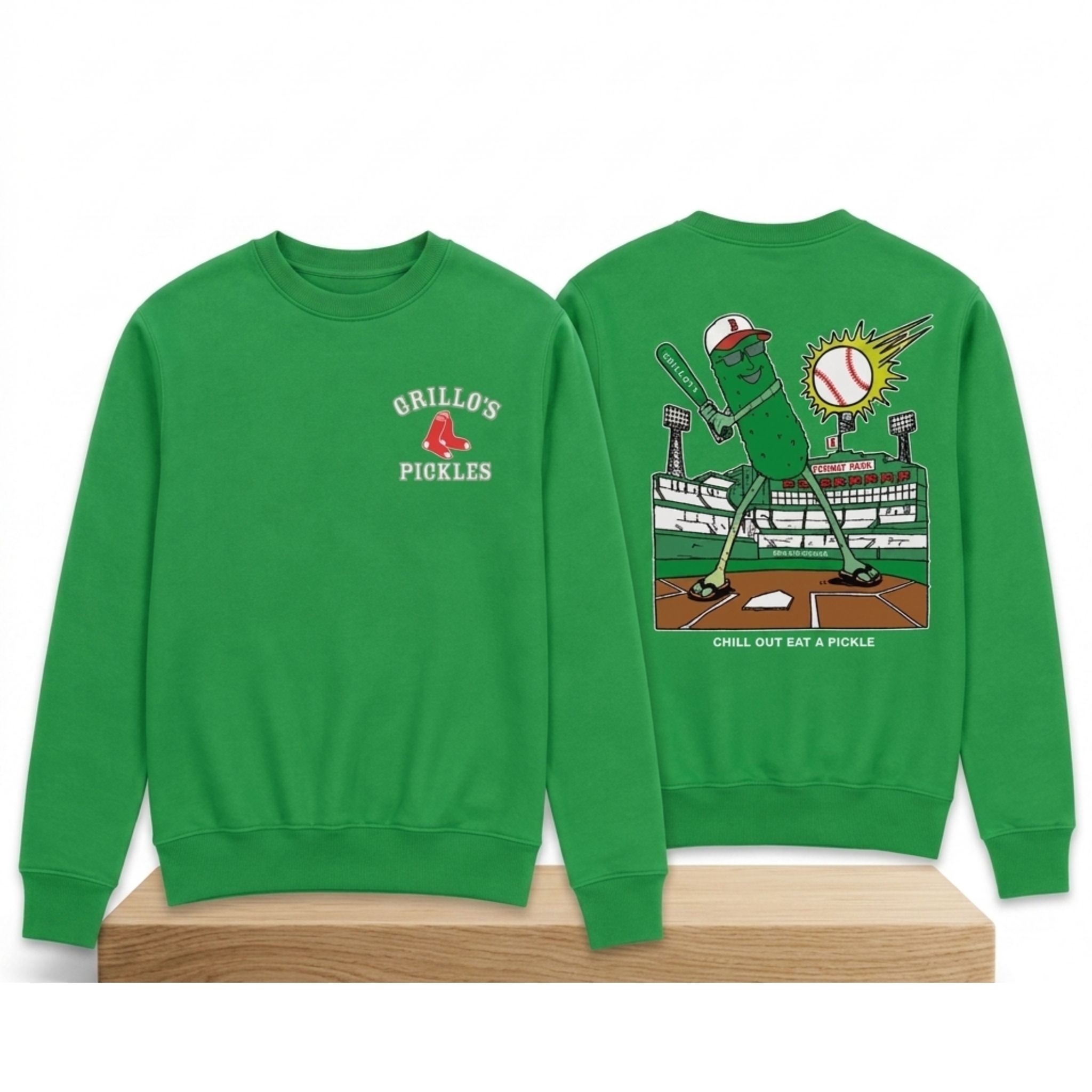 Red Sox Grillo's Pickles 2026 Sweatshirt Giveaway 1 Red Sox Grillos Pickles 2026 Sweatshirt Giveaway 2