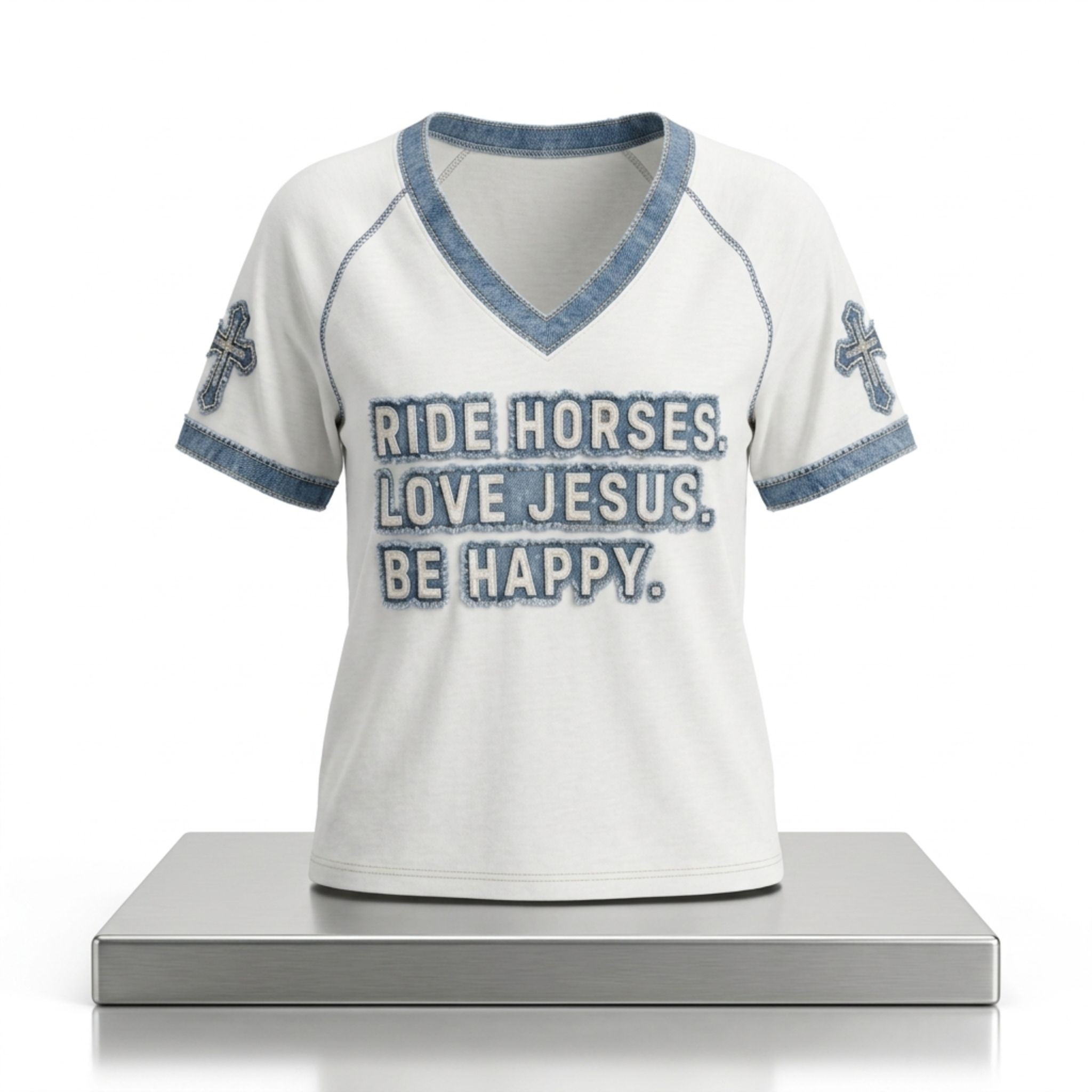 Ride Horses Love Jesus Be Happy Shirt 1 Ride Horses Love Jesus Be Happy Shirt 2
