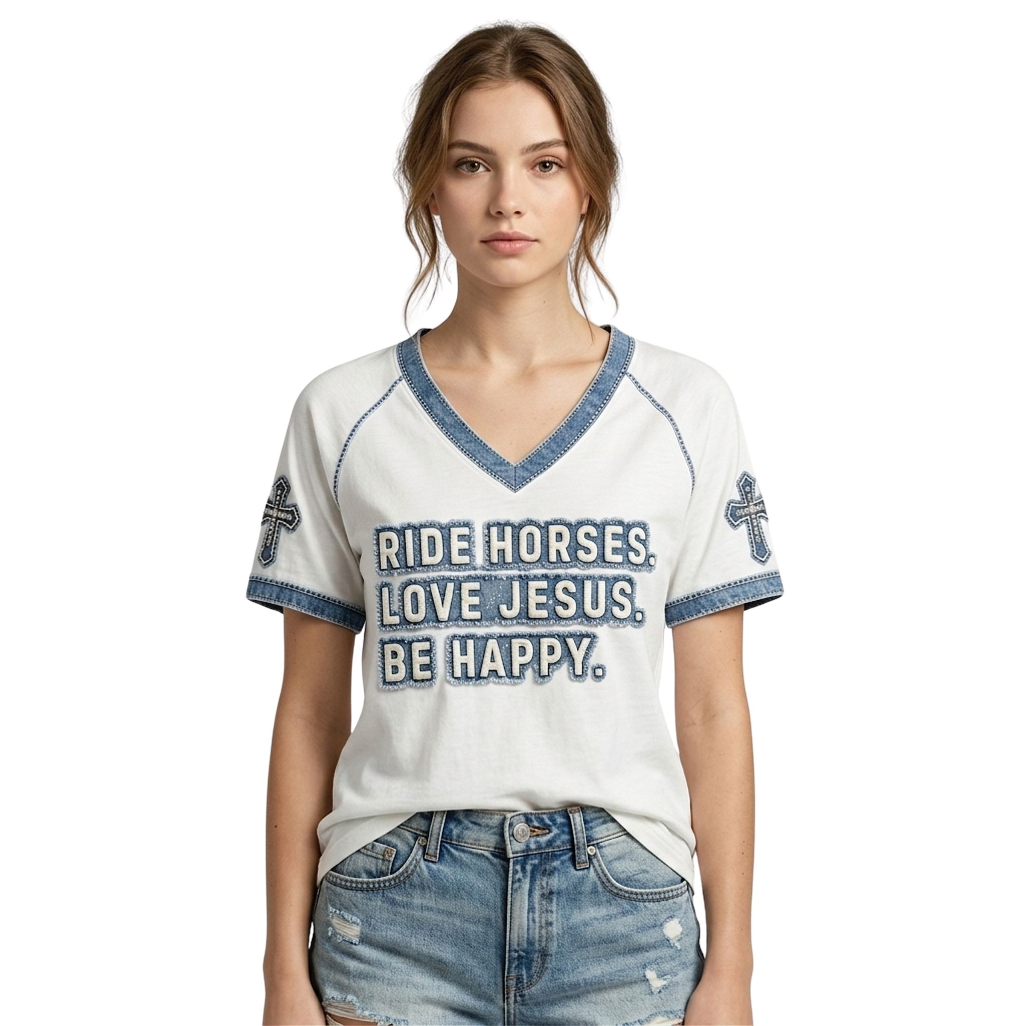 Ride Horses Love Jesus Be Happy Shirt Ride Horses Love Jesus Be Happy Shirt