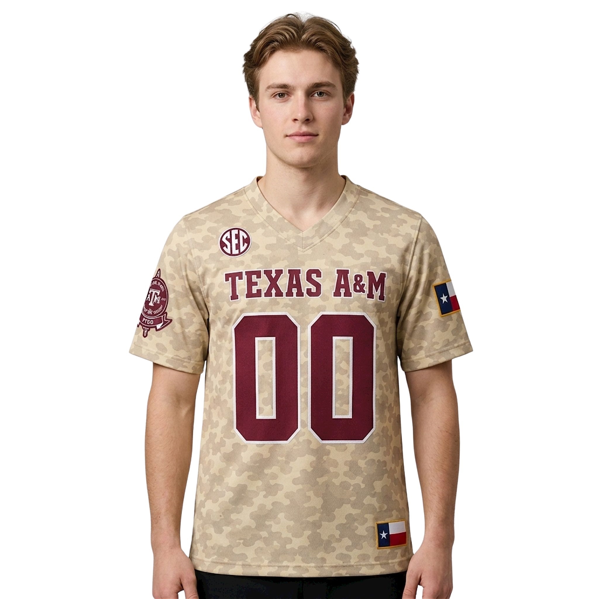 Texas AM Football 2026 Camo Jersey Texas AM Football 2026 Camo Jersey