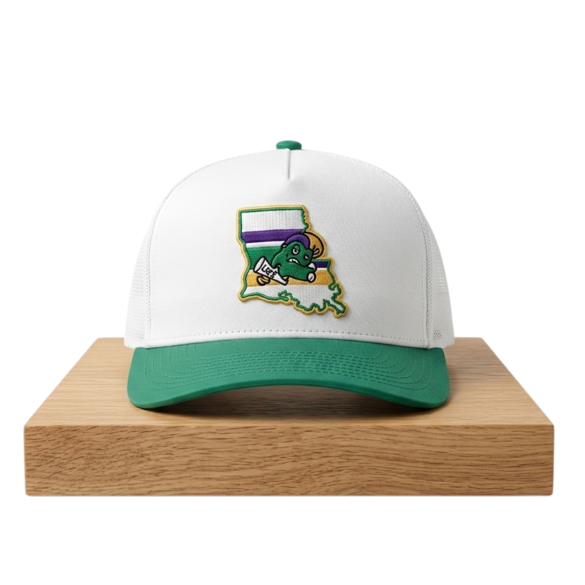 Tulane Green Wave Mardi Gras State Stripe 2026 Hat 1 Tulane Green Wave Mardi Gras State Stripe 2026 Hat 2