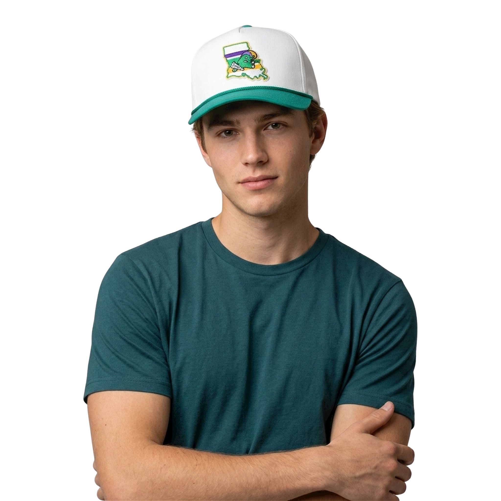 Tulane Green Wave Mardi Gras State Stripe 2026 Hat Tulane Green Wave Mardi Gras State Stripe 2026 Hat