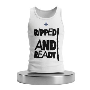 Machine Gun Kelly Vivienne Westwood White Ripped And Ready Tank Top Shirt 2