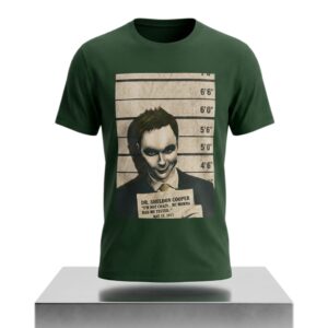 Sheldon Cooper Joker Mugshot Shirt 2