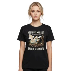Her Wings May Rest But Her Love Still Flies Jackie Shadow Bald Eagle Shir 2