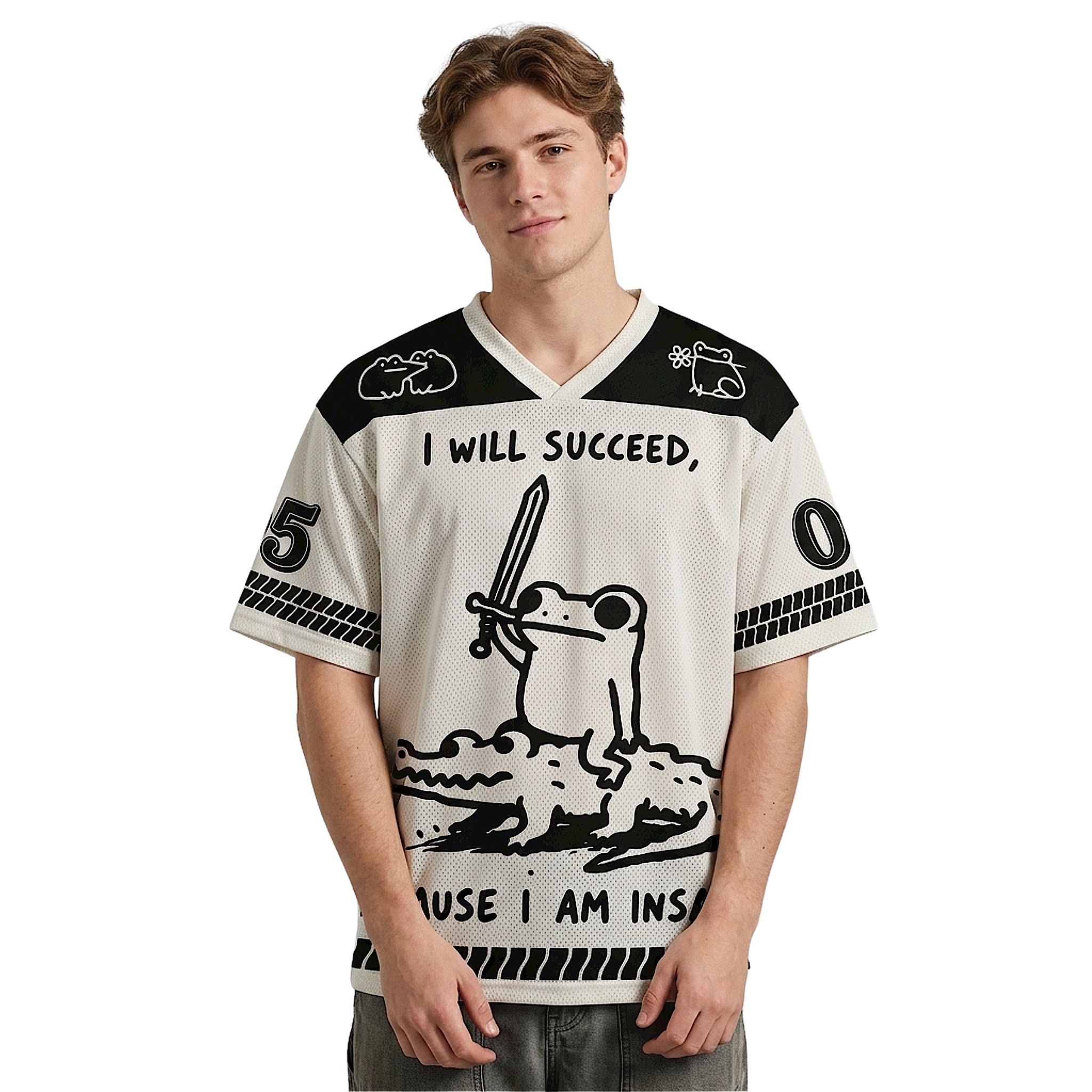 Warrior Frog I Will Succeed Because I Am Insane Jersey Warrior Frog I Will Succeed Because I Am Insane Jersey
