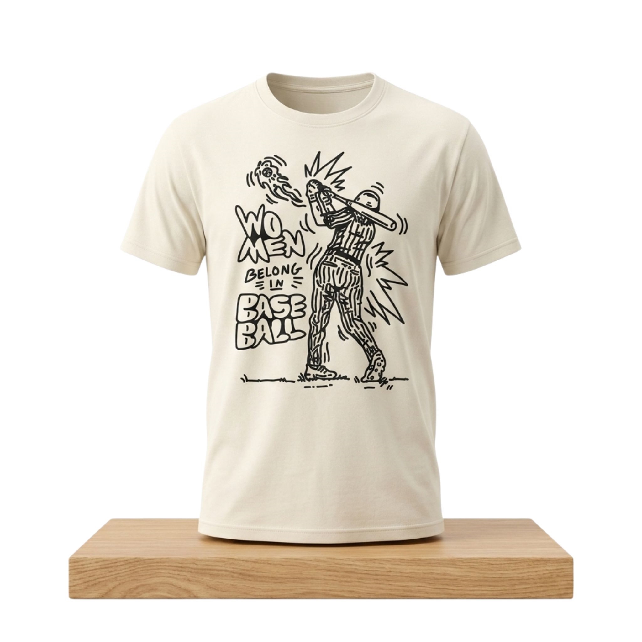 Women Belong in Baseball Shirt 1 Women Belong in Baseball Shirt 2