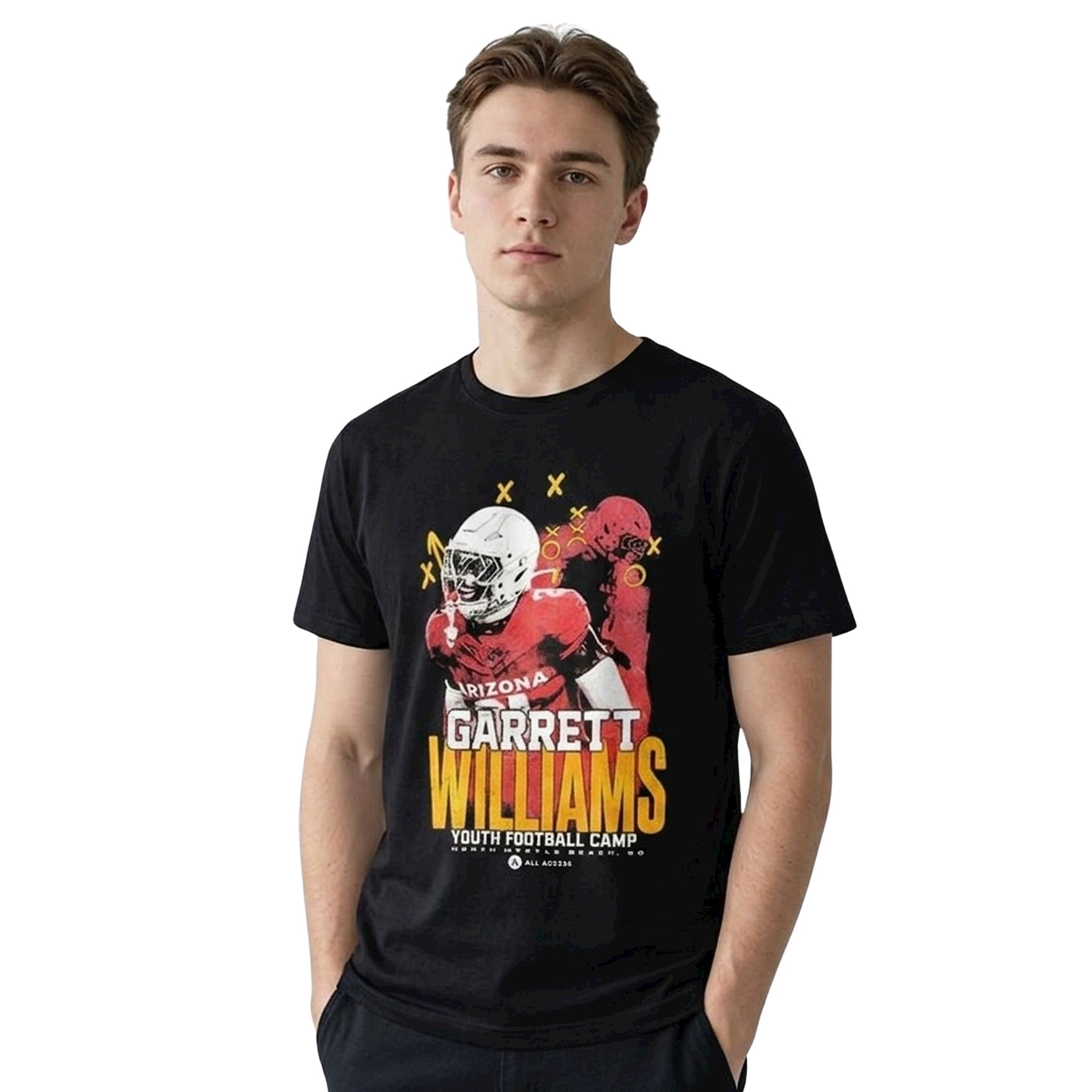 Arizona Cardinals Garrett Williams 2026 Youth Football Camp Shirt Arizona Cardinals Garrett Williams 2026 Youth Football Camp Shirt
