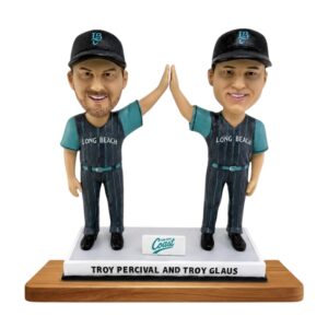 Long Beach Coast Troy Percival And Troy Glaus 2026 Bobblehead Giveaway