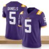 Jayden Daniels Purple LSU Tigers 2026 Jersey 3 Jayden Daniels Purple LSU Tigers 2026 Jersey
