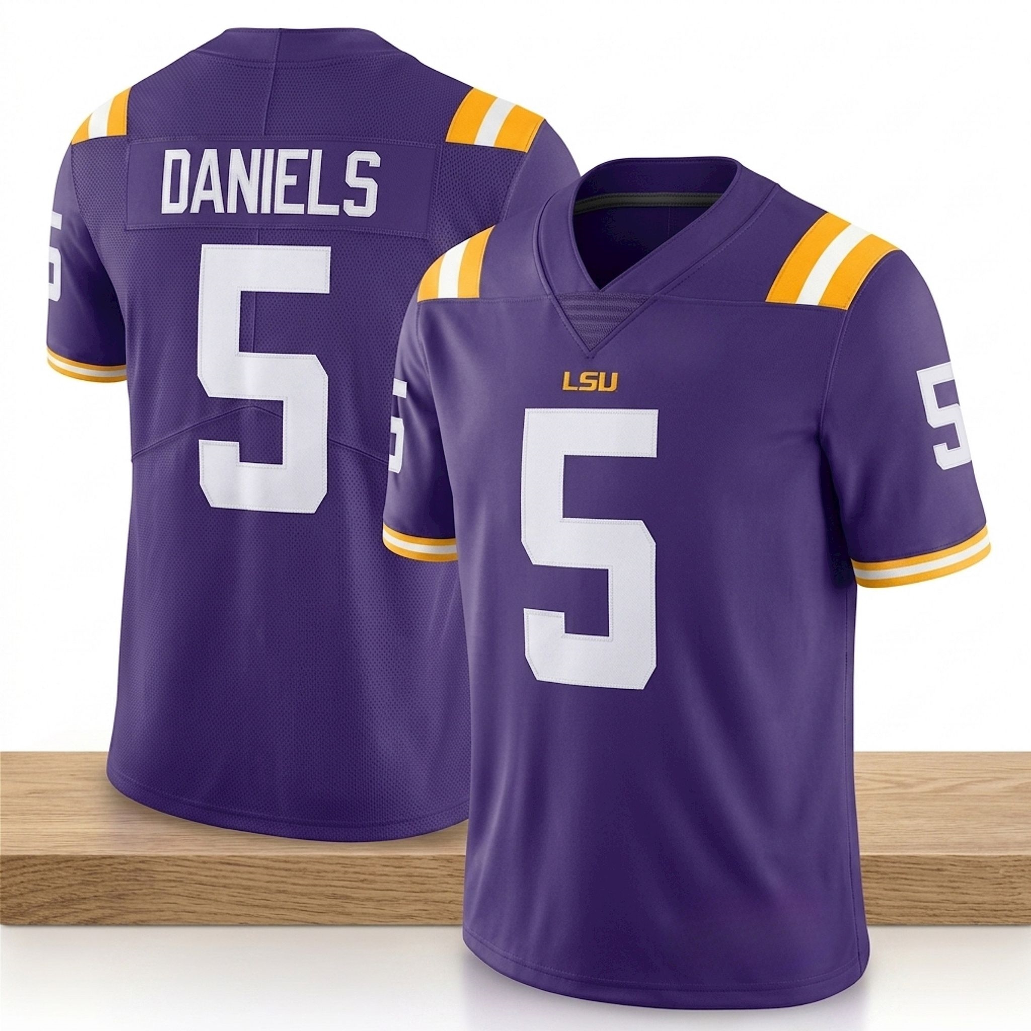 Jayden Daniels Purple LSU Tigers 2026 Jersey 2 Jayden Daniels Purple LSU Tigers 2026 Jersey